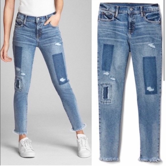 GAP Denim - Gap Skinny Patchwork jeans